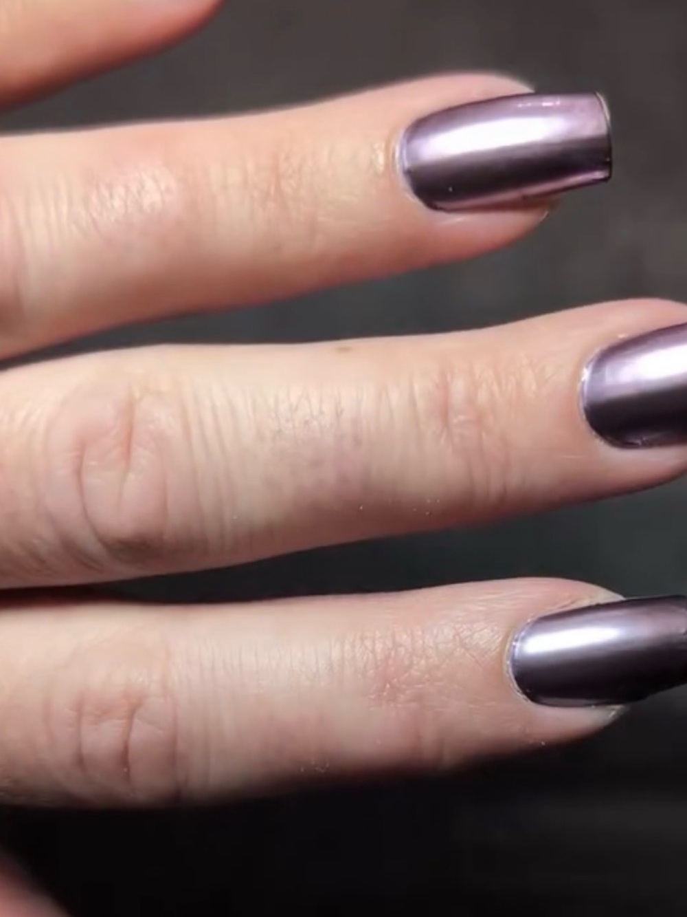 Color Street ‘Fade Into Hue’ Purple Chrome easy peel and apply Nail Strips